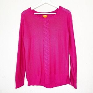 Joe Fresh Pink Cable Knit Sweater Sz S